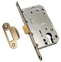 Защелка сантехническая бесшумная под цилиндр KEY 418 BRONZE