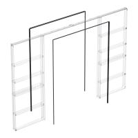 Комплект  для обрамления пенала для двухстворчатой двери SLD.Comfort-PENAL frame 1800/2900 BL